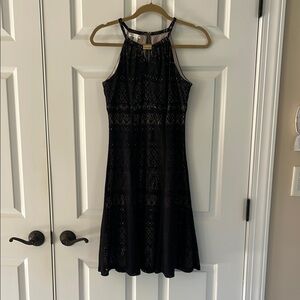 Elegant Black Halter Dress